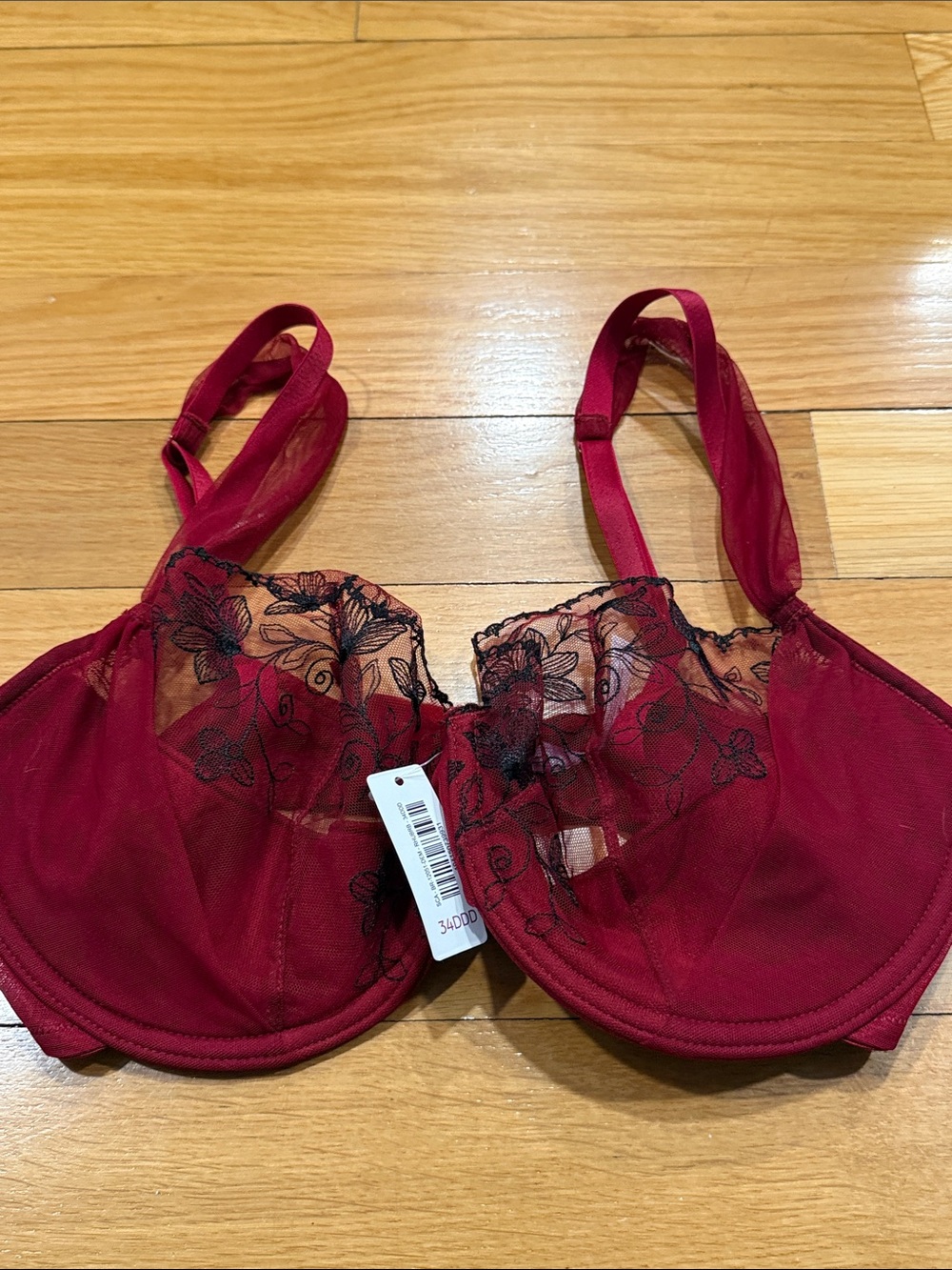 NWT ADORE ME lace bra size 34DDD.